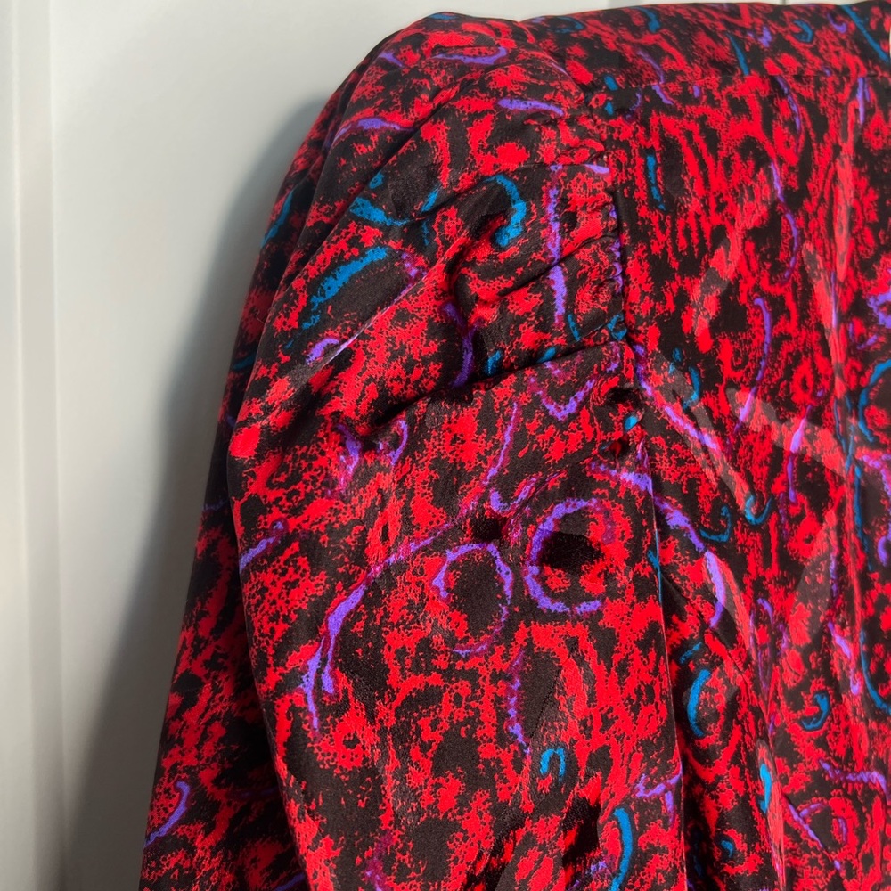 FINAL SALE Raul Blanco Neiman Marcus Vintage 2 Piece 100% Silk Suit Jacket Skirt - Picture 2 of 13